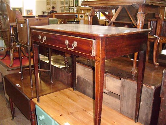 George III inlaid side table(-)